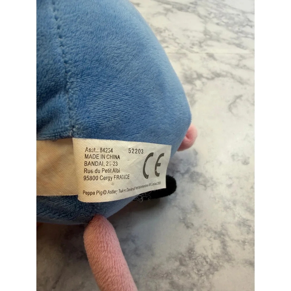 Ty Peppa Pig George Pig Plush Set of 2 Bananas and George w/ Dinosaur Pink Blue
